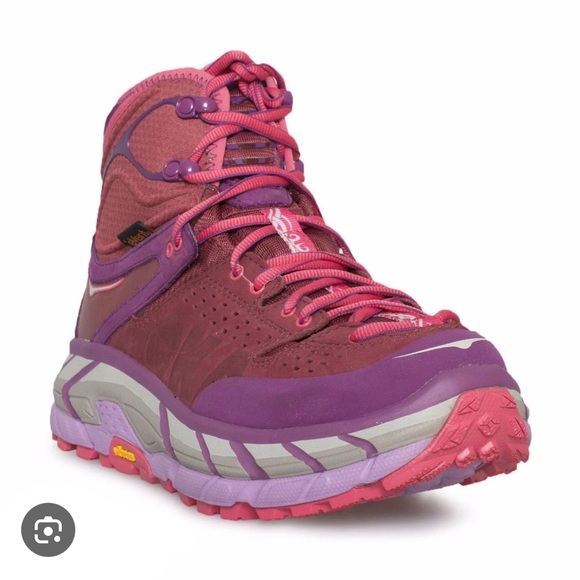 Hoka one one Tor Ulta Hi WP. Dark Plum. Size 8. Excellent used condition. - Picture 7 of 7